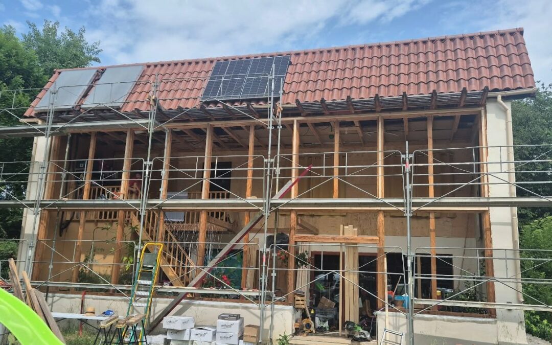 Chantier participatif en Normandie Bois triple vitrage