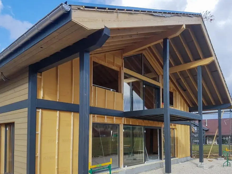Fenêtres Bois Alu Triple Vitrage Mairie de Chalezeule